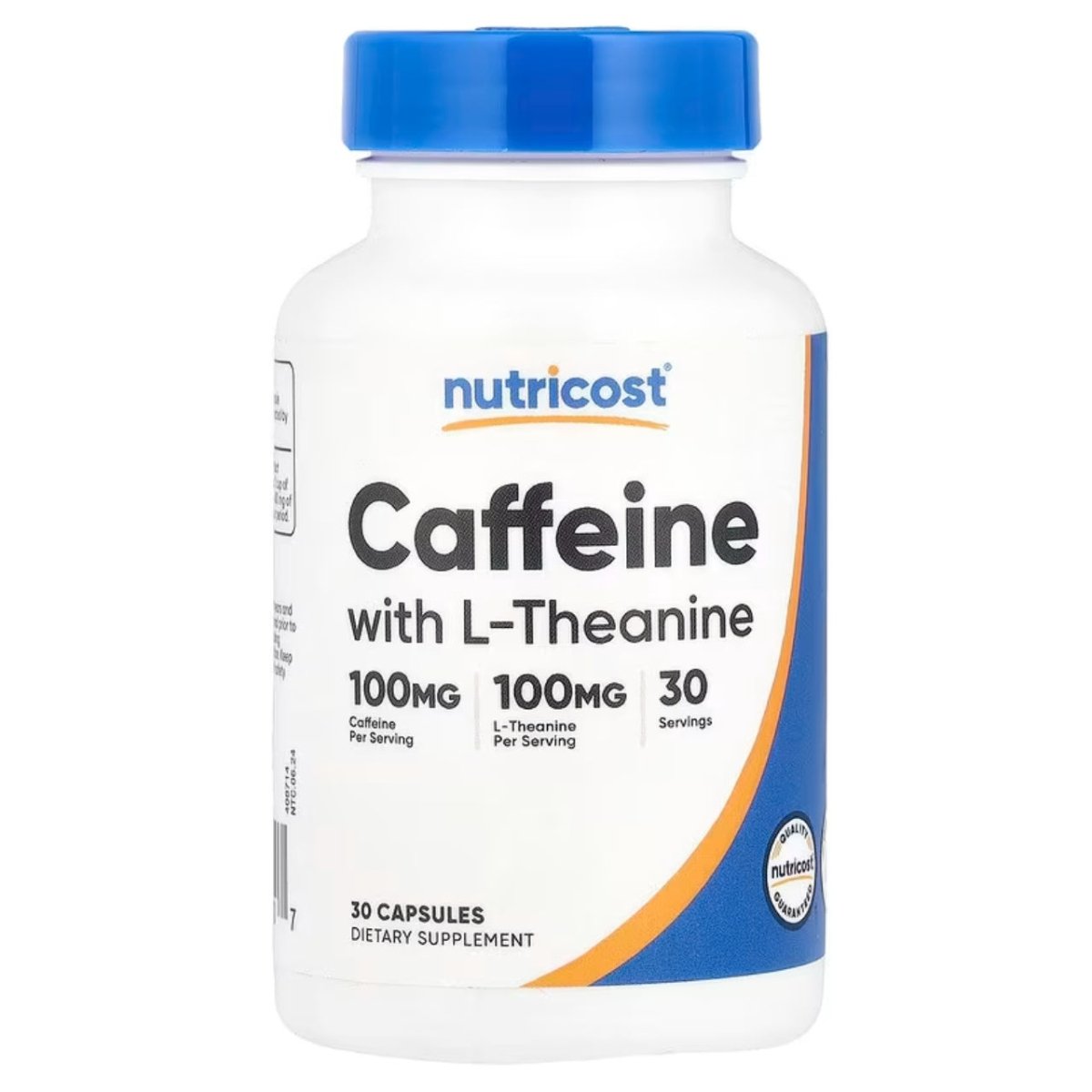 Nutricost Cafeína con L - Teanina 100 Mg 30 Cápsulas - Hi Vitamins