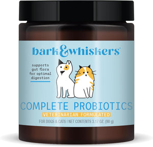 BARK & WHISKERS COMPLETE PROBIOTICS FOR DOGS Y CATS 3.17 OZ 90 G