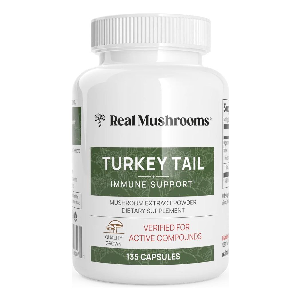 Real Mushrooms Turkey Tail 135 Cápsulas - Hi Vitamins