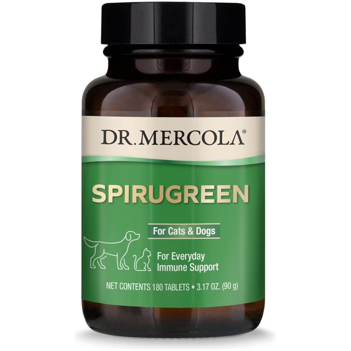 Dr Mercola Spirugreen para Mascotas 180 Tabletas - Hi Vitamins