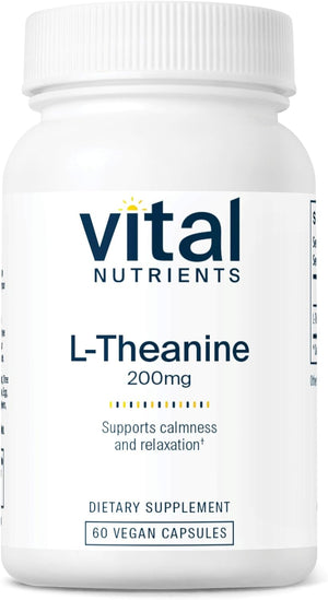 VITAL NUTRIENTS L-THEANINE 200MG 60 CAPSULES