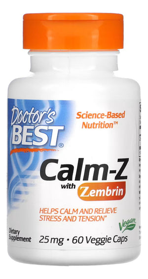 DOCTOR'S BEST CALM WITH ZEMBRIN  25MG 60 CAPSULES