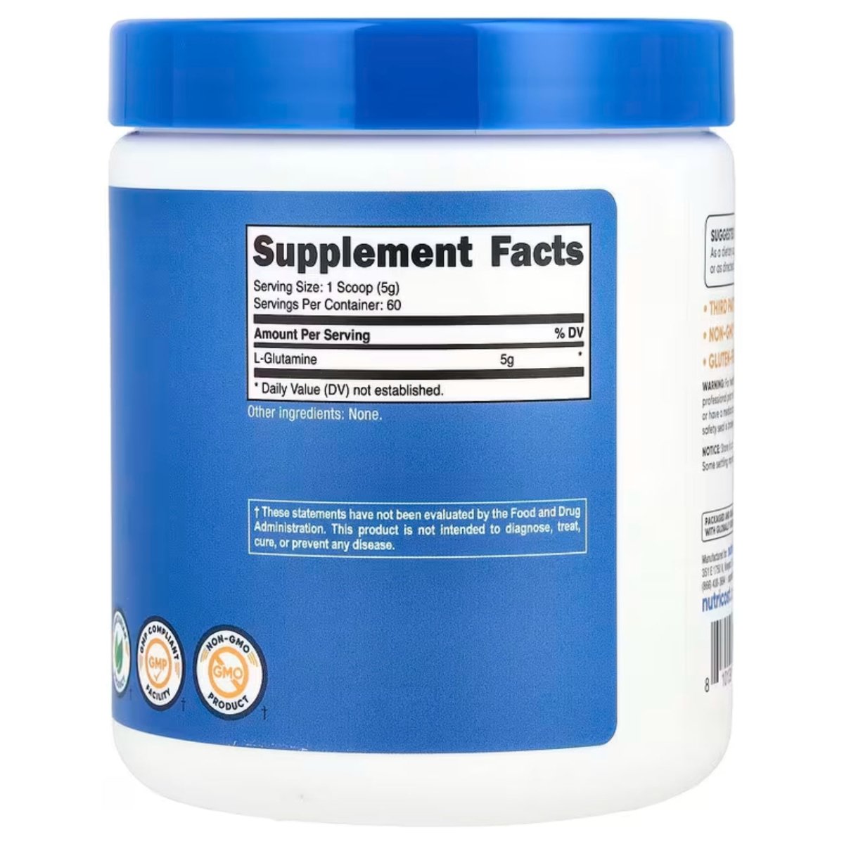 Nutricost L - Glutamine 60 Servings 300g - Hi Vitamins