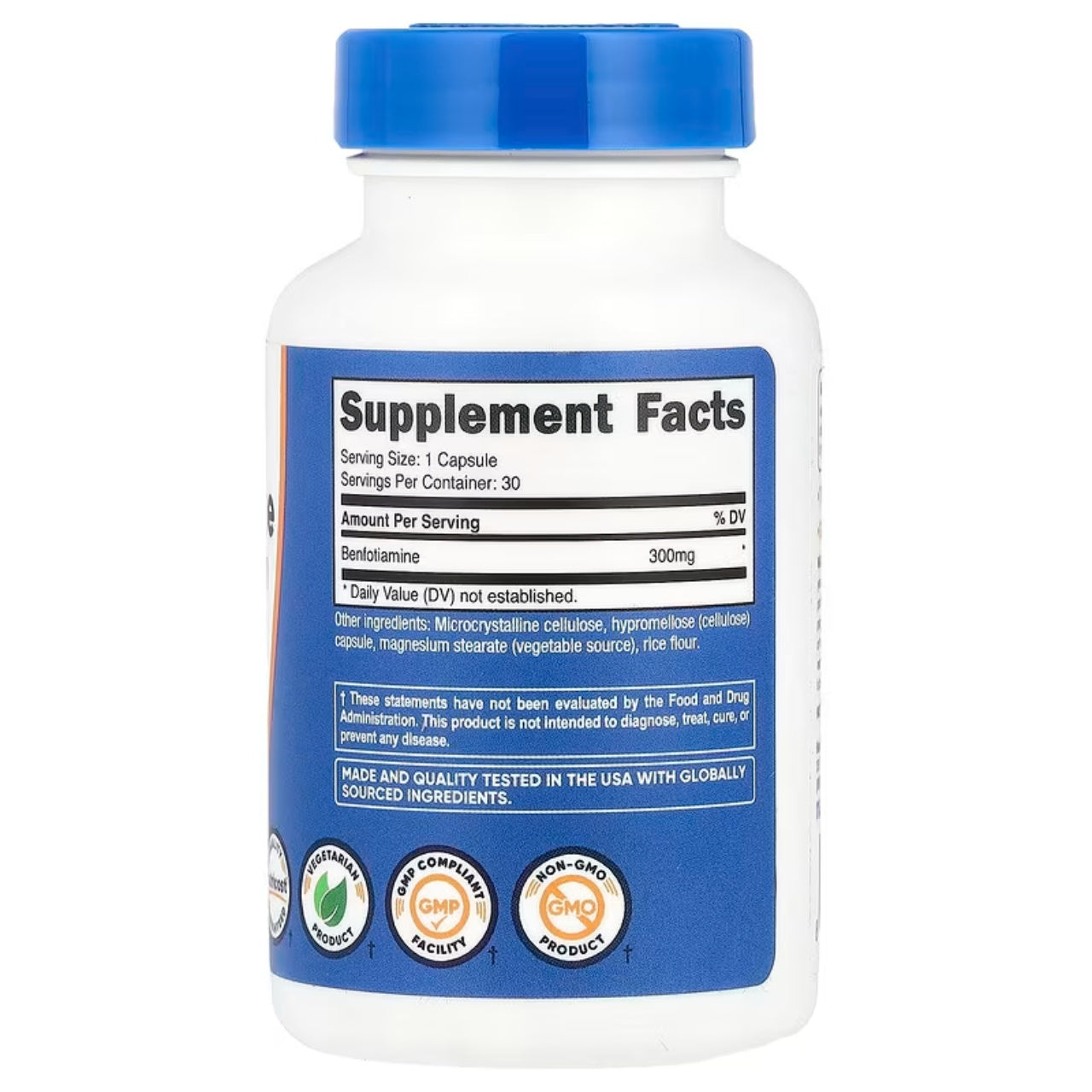 Nutricost Benfotiamine 300 Mg 30 Capsules