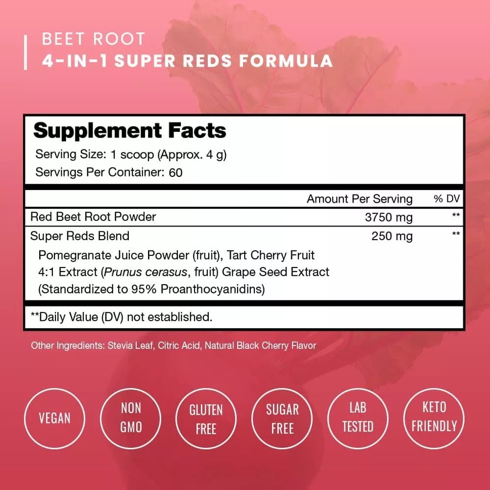 NUTRA CHAMPS • BEET HEAT™ BEET ROOT CIRCULATION SUPERFOOD 241 GRS - Hi Vitamins