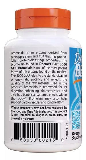 DOCTOR´S BEST BROMELAIN 3000 GDU 500 MG 90 CAPSULES