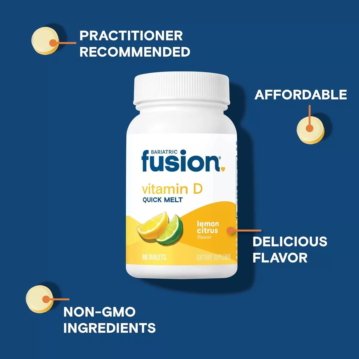 Bariatric Fusion Vitamina D Quick Melt 90 Tabletas - Hi Vitamins