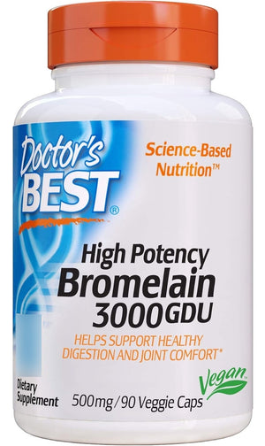 Doctor's Best Bromelain 3000 Gdu 500 Mg Digestion 90 Caps