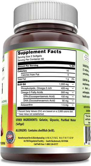 AMAZING FORMULAS OMEGA KRILL OIL 120 SOFTGELS