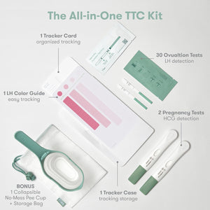 FRIDA FERTILITY ALL-IN-ONE OVULATION + PREGNANCY TRACK & TEST STARTER KIT