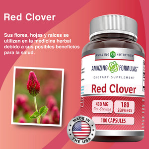 AMAZING FORMULAS RED CLOVER 430MG BOTE 180 CAPSULES