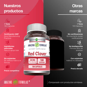 AMAZING FORMULAS RED CLOVER 430MG BOTE 180 CAPSULES