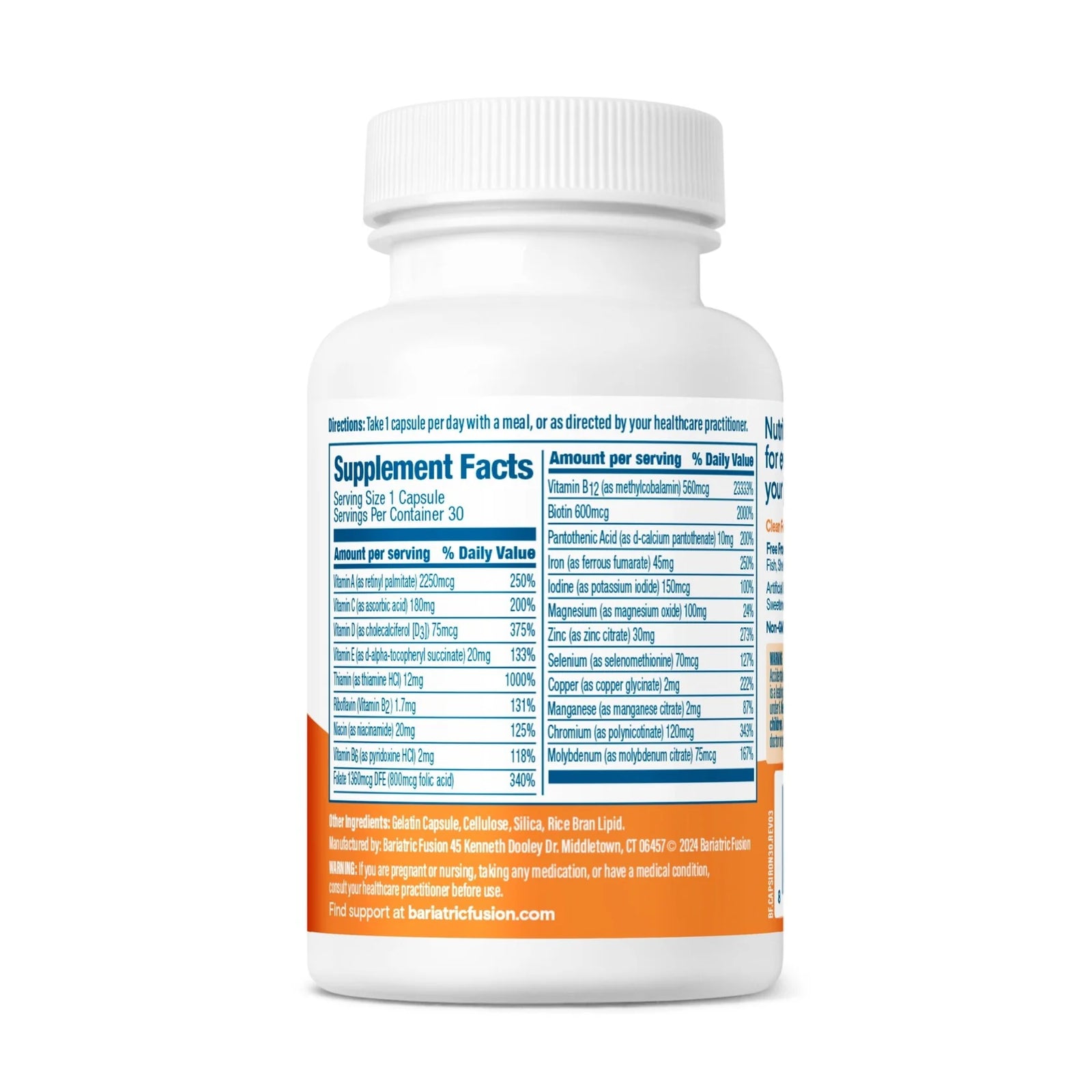 Kit 3 pzs | Bariatric Fusion® Multivitamínico One Per Day 30 Cápsulas - Hi Vitamins