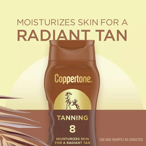 COPPERTONE TANNING SUNSCREEN LOTION SPF 8 237 ML