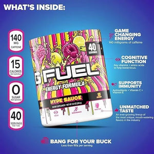 G Fuel Hype Sauce Energy and Concentration 280g Gamma Labs