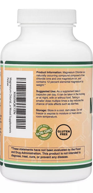 Double Wood Cloruro de Magnesio 1000 mg 180 Cápsulas