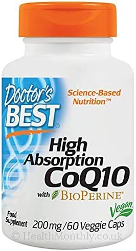 DOCTORS BEST HIGH ABSORPTION COQ10 200 MG 60 SOFTGELS