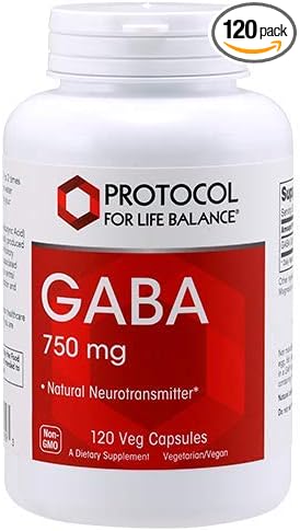 PROTOCOL FOR LIFE BALANCE GABA 750 MG, 120 CAPSULAS