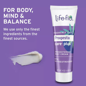 LIFE FLO PROGESTA CARE PLUS PROGESTERONE BODY CREAM 4 OZ 112 ML