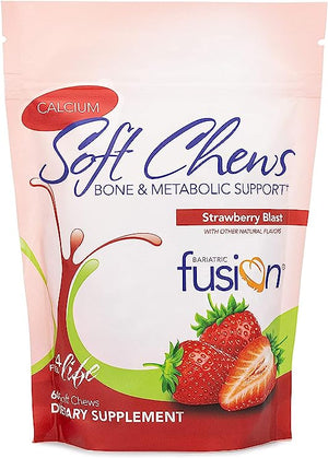 BARIATRIC FUSION® STRAWBERRY CALCIUM 60 SOFT CHEWS