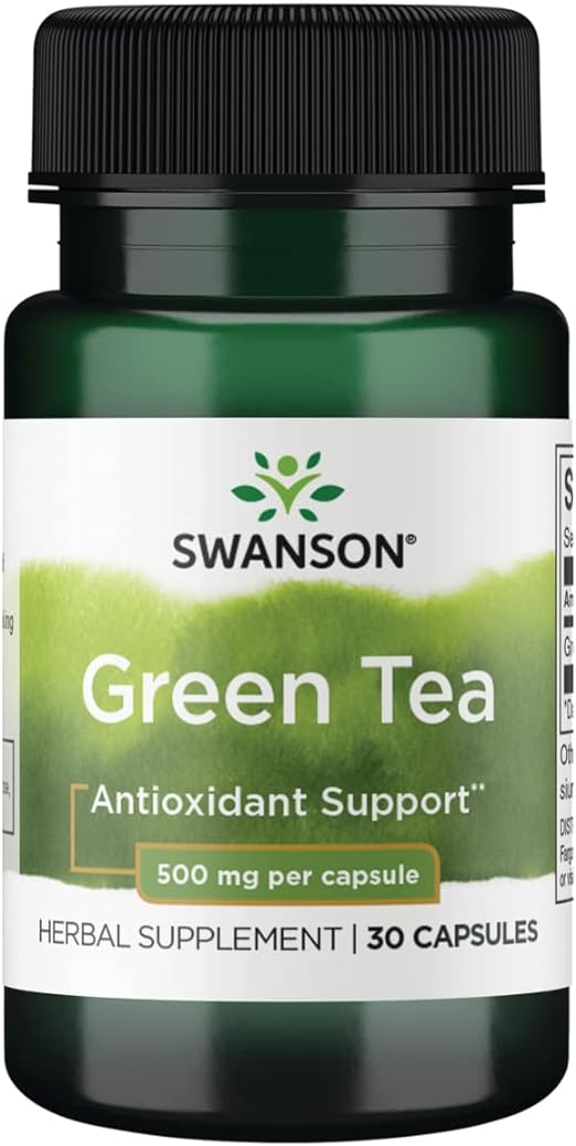 Swanson® Green Tea 500 Mg 30 Cápsulas - Hi Vitamins