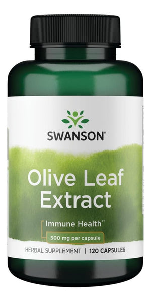 Swanson Olive Leaf Extract 500 Mg Hoja De Olivo 120 Cáps - Epic Naturals