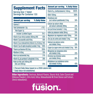 BARIATRIC FUSION® MIXED BERRY COMPLETE CHEWABLE 120 TABLETS