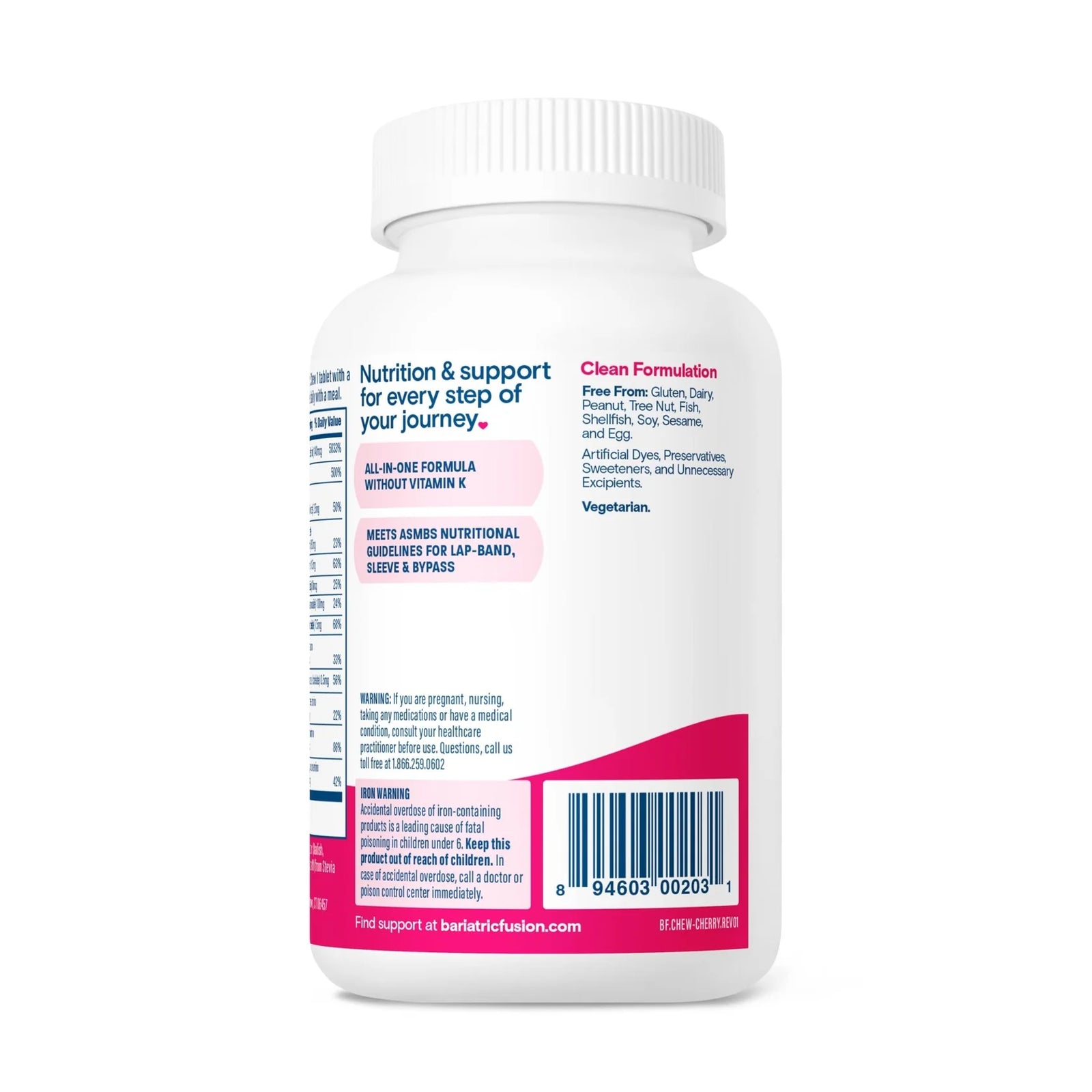 Bariatric Fusion® Multivitamínico Completo 120 Tabletas Sabor Cereza - Hi Vitamins