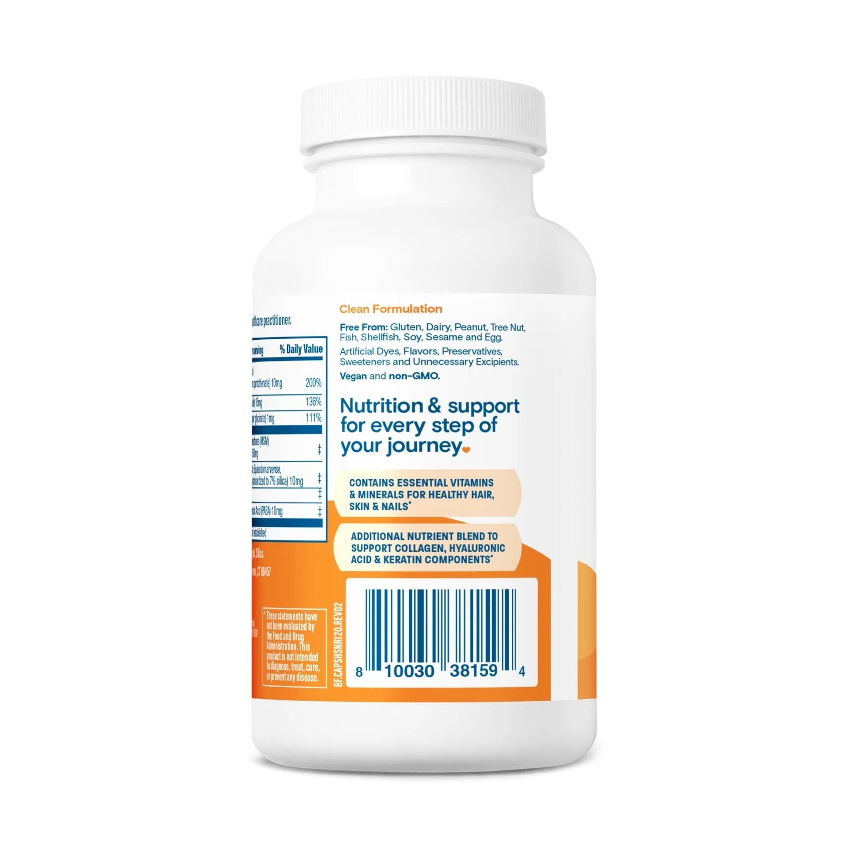 Bariatric Fusion® Rejuvenecimiento Hair Skin & Nails 120 Cápsulas - Hi Vitamins