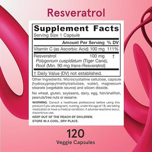 JARROW FORMULAS® RESVERATROL 120 CAPSULES