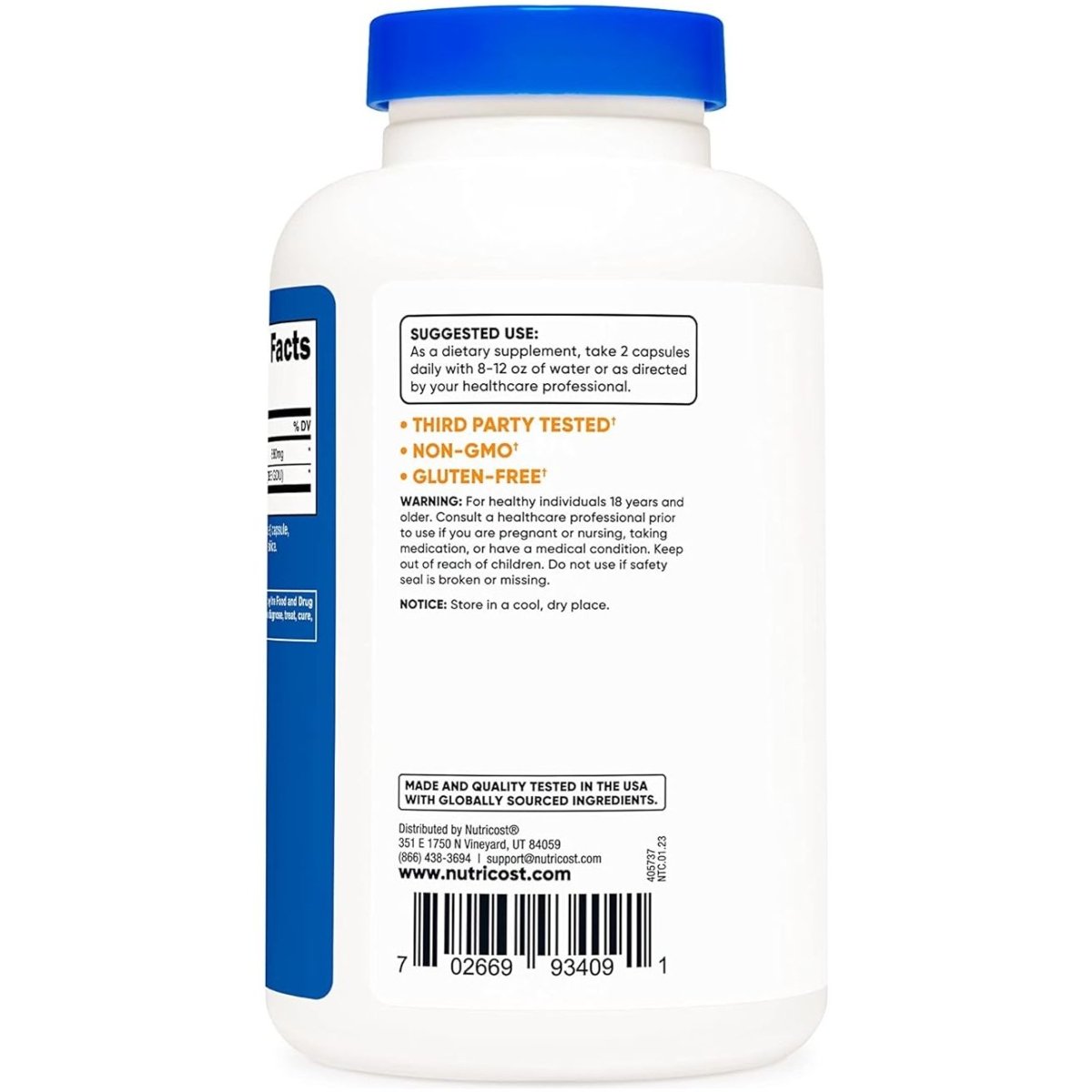 Nutricost Quercetina con Bromelina 880 Mg 240 Cápsulas - Hi Vitamins