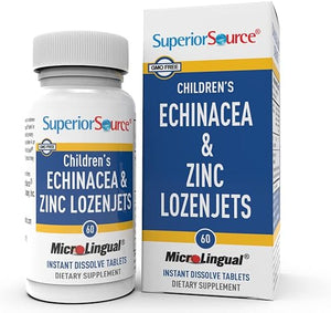 SUPERIOR SOURCE® CHILDREN'S ECHINACEA & ZINC LOZENGJETS 60 MICROLINGUAL TABLETS