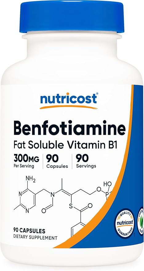 NUTRICOST® BENFOTIAMINE 300 MG 90 CAPSULES - Hi Vitamins