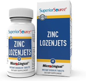 SUPERIOR SOURCE® ZINC LOZENJETS 60 MICROLINGUAL TABLETS