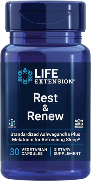 LIFE EXTENSION REST & RENEW 30  CAPSULAS