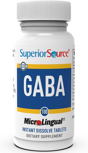 SUPERIOR SOURCE® GABA 100 MG 100 MICROLINGUAL TABLETS