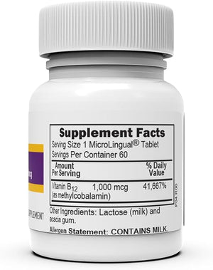 SUPERIOR SOURCE® METHYLCOBALAMIN B-12 60 1000 MCG MICROLINGUAL TABLETS