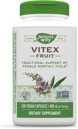 NATURES WAY VITEX FRUIT 400 MG 320 CÁPSULAS