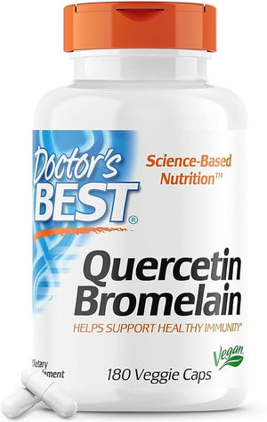 DOCTORS BEST QUERCETIN BROMELAIN 180 CAPSULAS