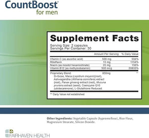 FAIRHAVEN HEALTH • COUNTBOOST FOR MEN 60 CAPSULES