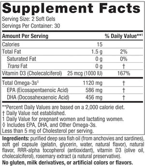 NORDIC NATURALS POSTNATAL OMEGA 3 60 SOFTGELS