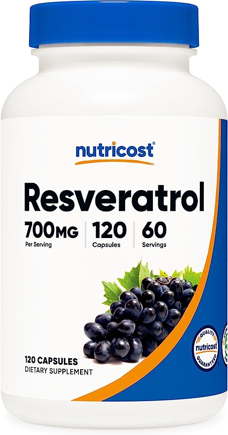 Nutricost® Resveratrol 700 Mg 120 Cápsulas - Hi Vitamins