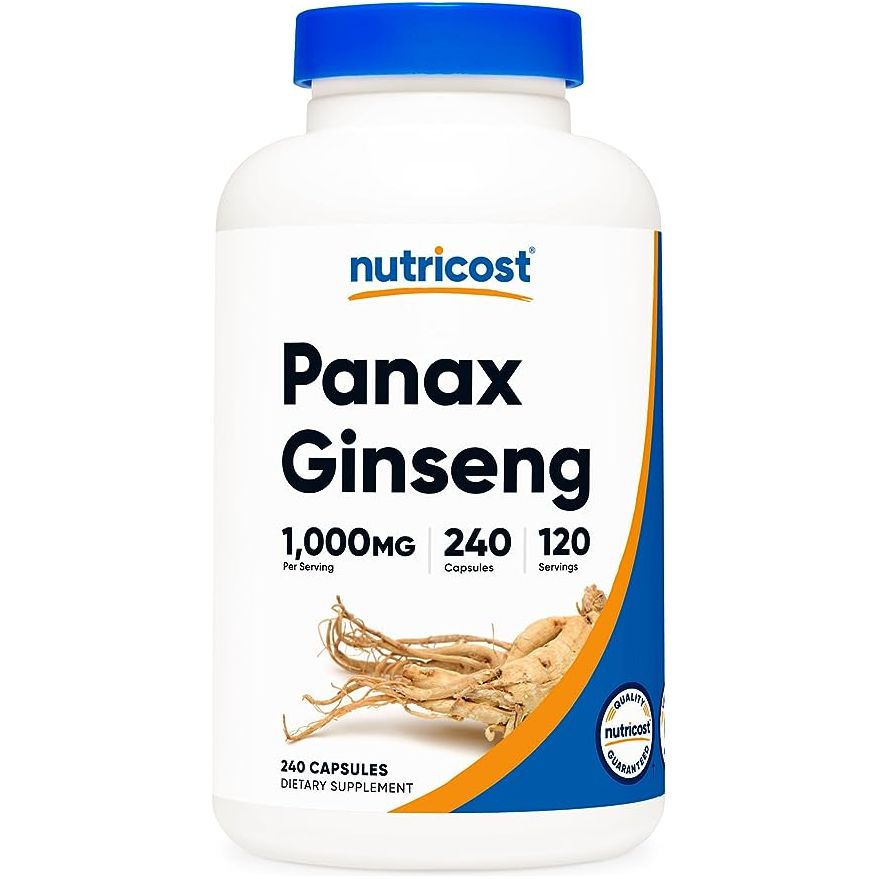 Nutricost ® Panax Ginseng 1000g 240 Cápsulas - Hi Vitamins