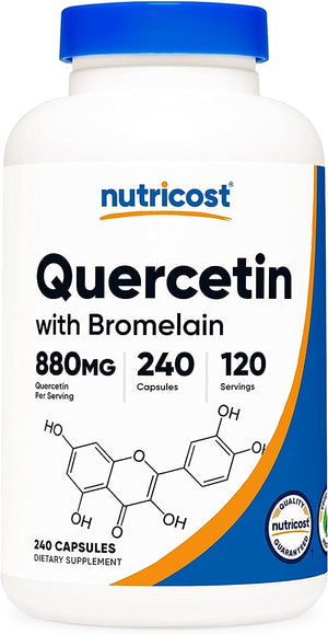 NUTRICOST QUERCETIN WITH BROMELAIN 880 MG 240 CAPSULES