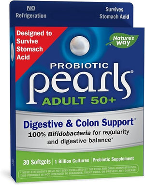 NATURES WAY PROBIOTIC PEARLS ADULT 50+  30 SOFTGELS