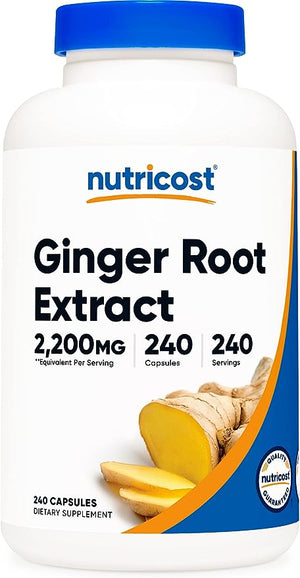 NUTRICOST GINGER ROOT EXTRACT 2200 MG 240 CAPSULES