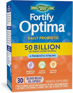 NATURES WAY FORTIFY OPTIMA 6 STRAINS 50 BILLION 30 CAPSULES