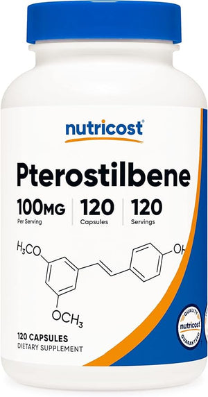 NUTRICOST® PTEROSTILBENE 100MG 120 CAPSULES