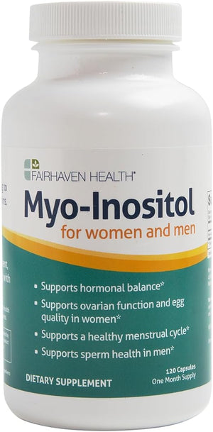 FAIRHAVEN HEALTH • MYO-INOSITOL FOR WOMEN AND MEN 120 CAPSULES