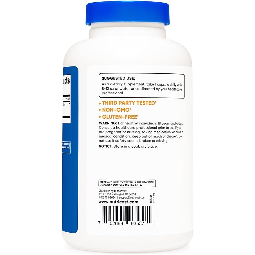 Nutricost® Eleuthero Siberiano 2000 Mg 240 Cápsulas - Hi Vitamins